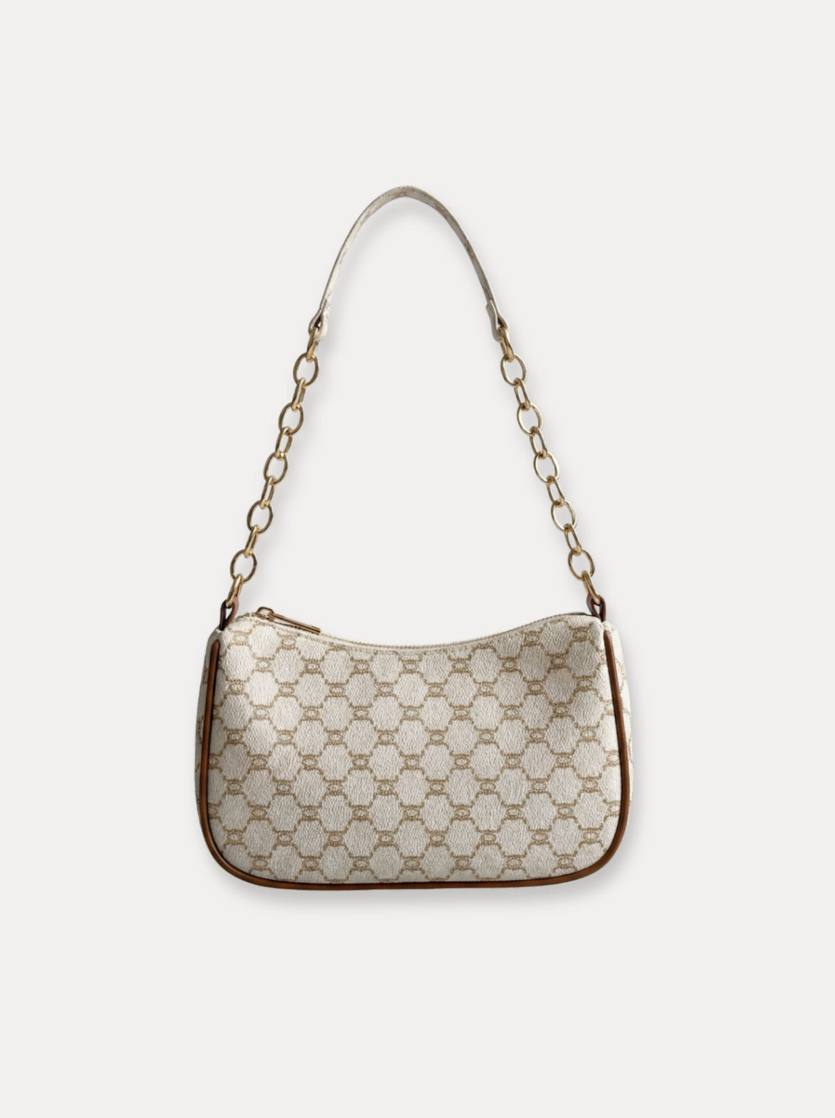 Chain Handle Baguette Bag