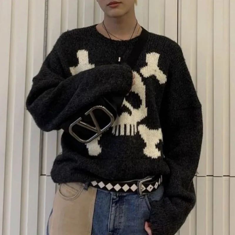 SKULL KNITTED CLOUD Pullover