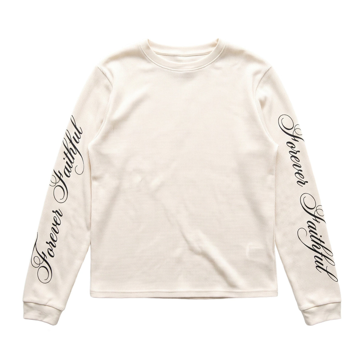 SCRIPT SLEEVE WAFFLE LONG SLEEVE