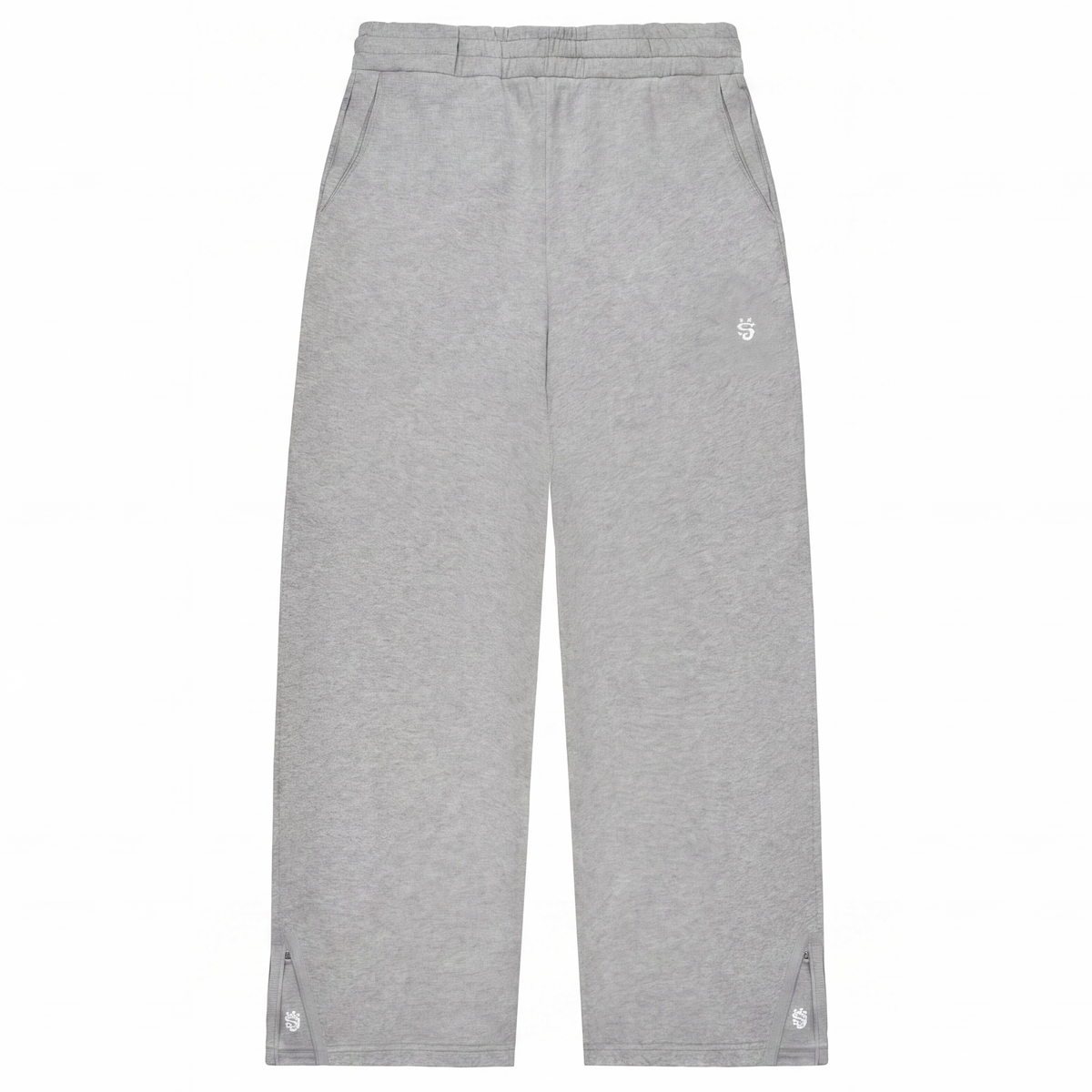 GREY WIDE LEG JOGGERS