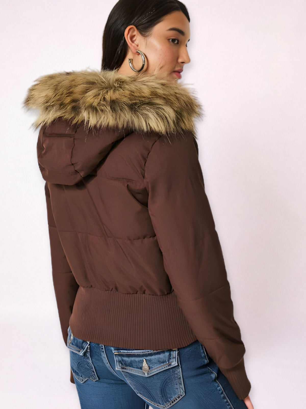 Fur Hood Puffer Jacket
