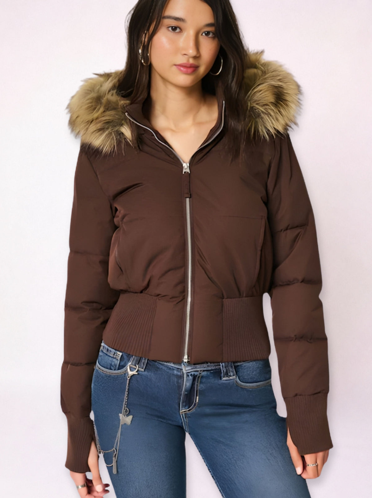 Fur Hood Puffer Jacket