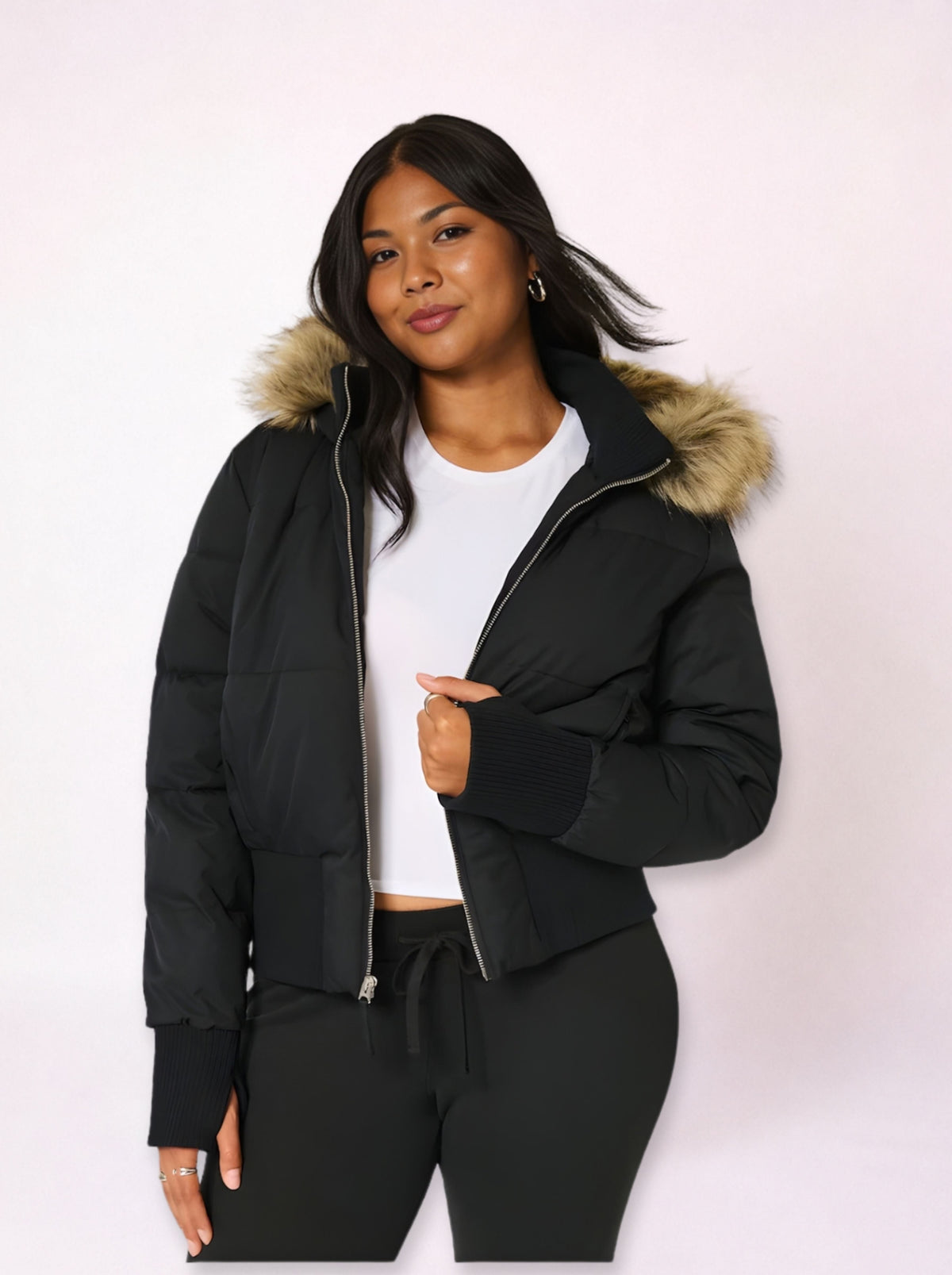 Fur Hood Puffer Jacket