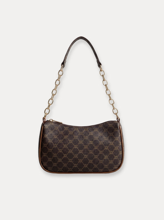 Chain Handle Baguette Bag