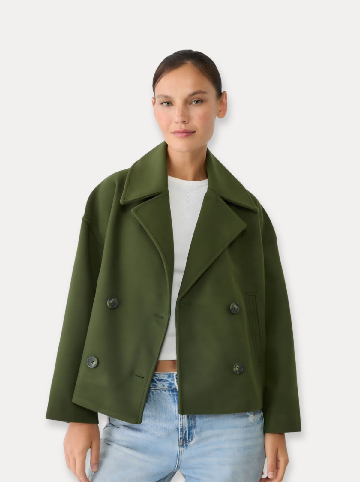 Heritage Cropped Wool Coat