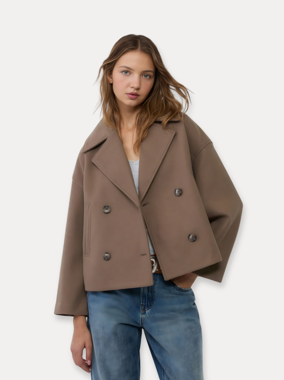 Heritage Cropped Wool Coat