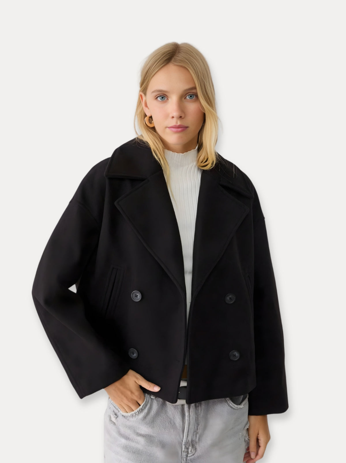 Heritage Cropped Wool Coat