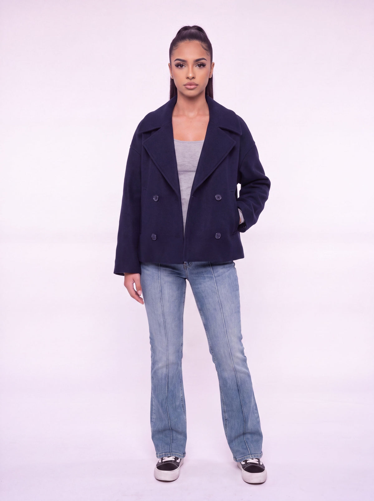 Heritage Cropped Wool Coat