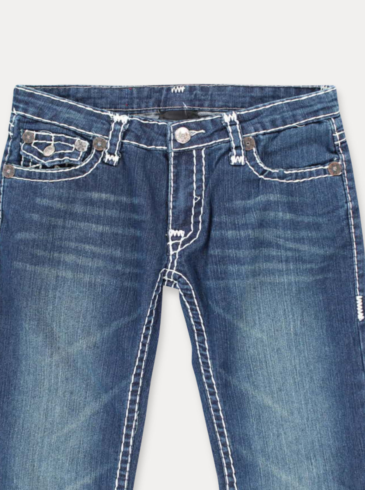 Heritage Stitch Straight Jeans