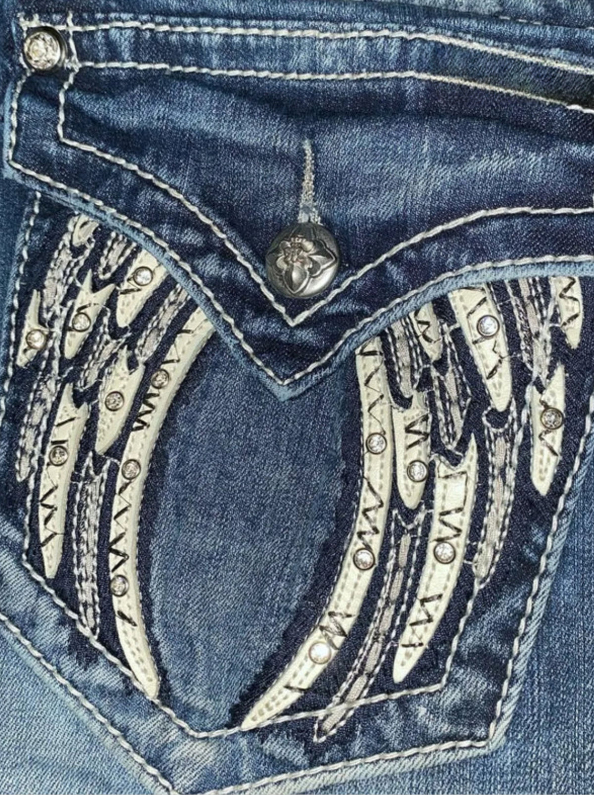 Midnight Wing Straight Jeans