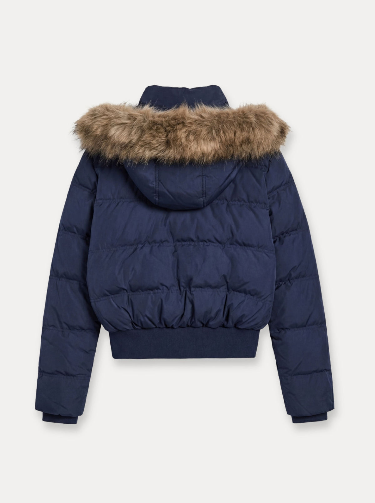 Fur Collar Short Parka