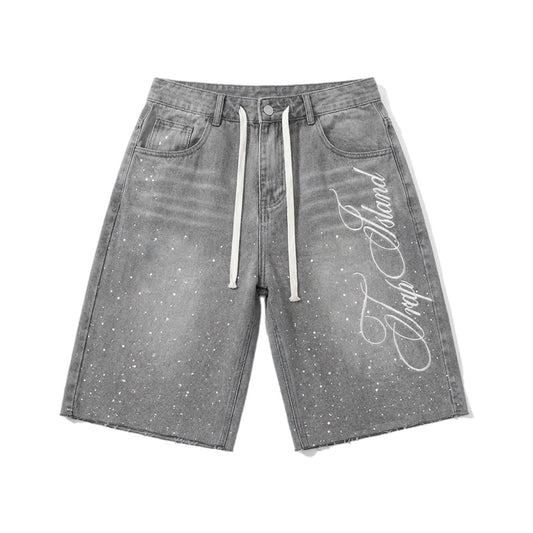 FLARED CLOUD PATTERN SHORTS