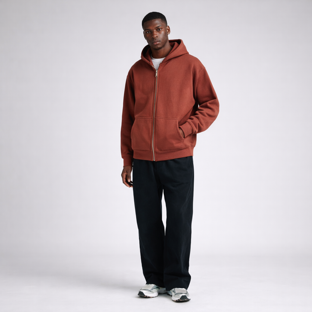 GRADIANT CARDIGAN CLOUD loose zipper