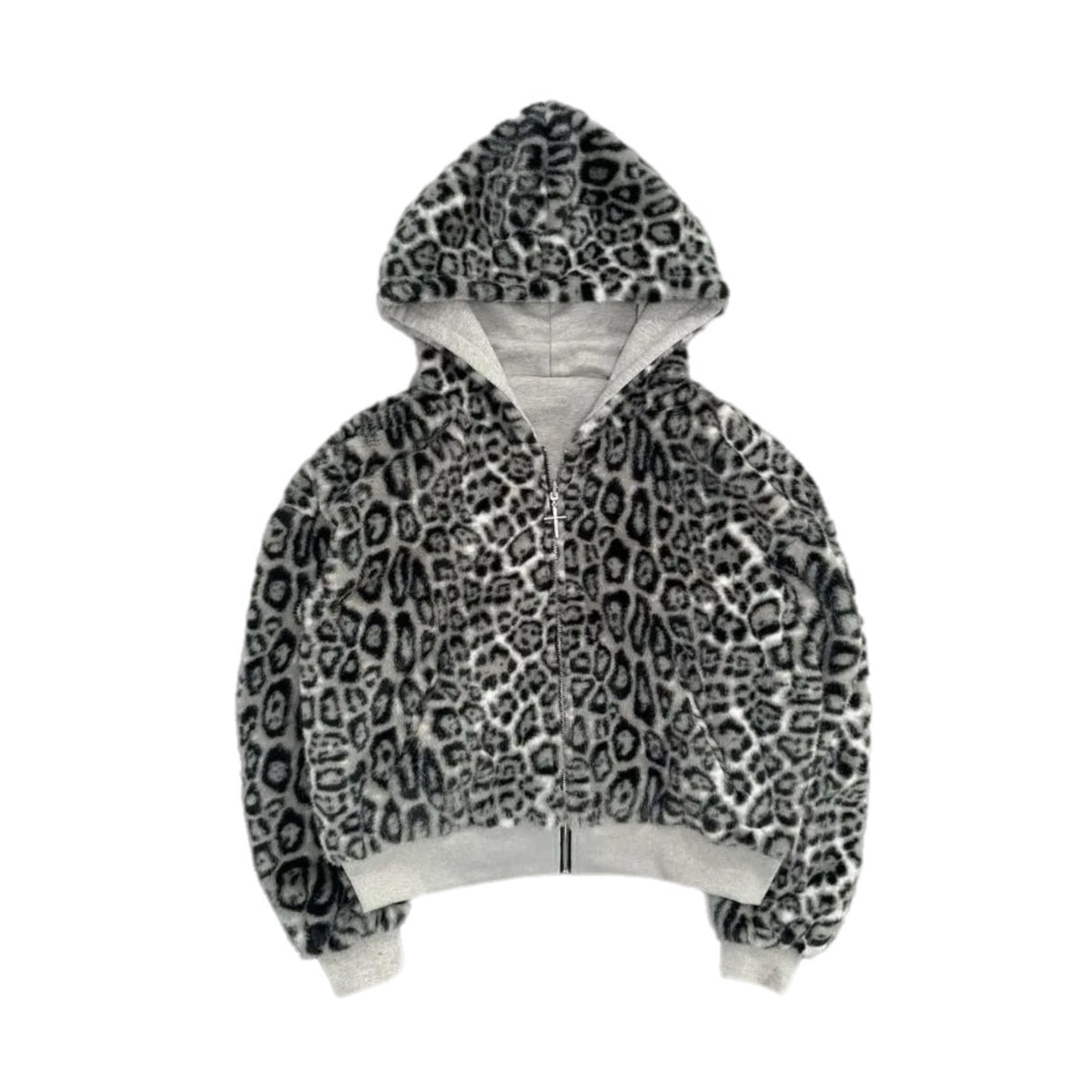 LEOPARD CLOUD Two Side Zip Up