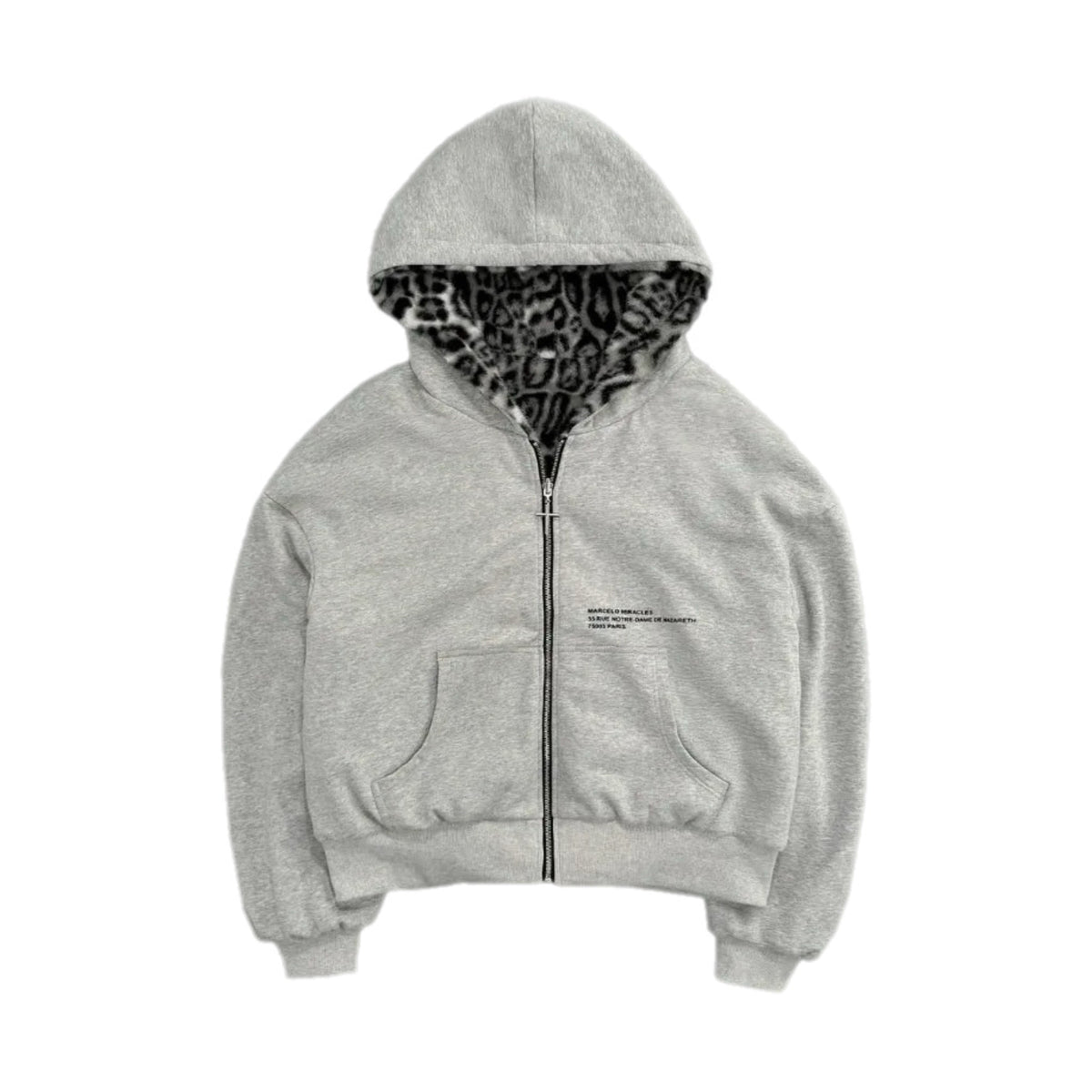 LEOPARD CLOUD Two Side Zip Up