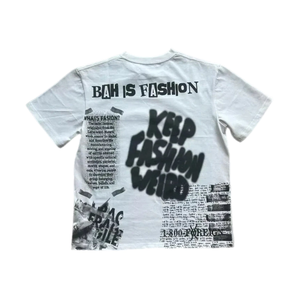 KEEP FASHION WEIRD CLOUD Tee