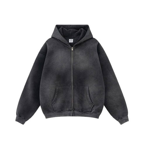 Vintage Washed Zip Hoodie