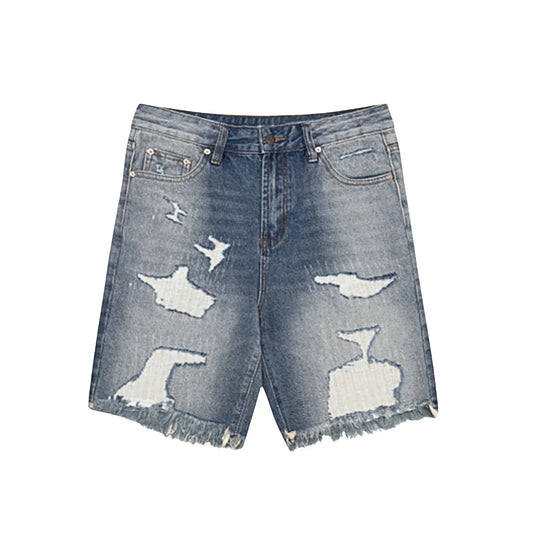 ROUGH DENIM SHORTS