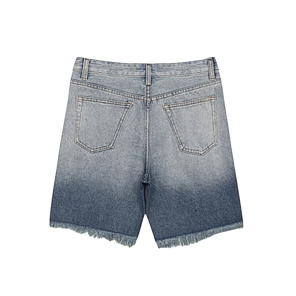 ROUGH DENIM SHORTS