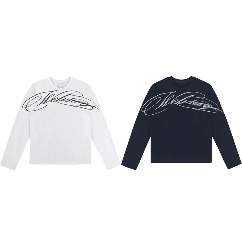 CROSSED SCRIPT CLOUD Long Sleeved