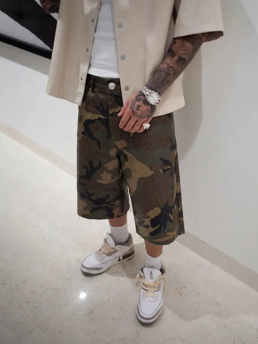 PYTHON CAMO EXCLUSIVE CLOUD Shorts