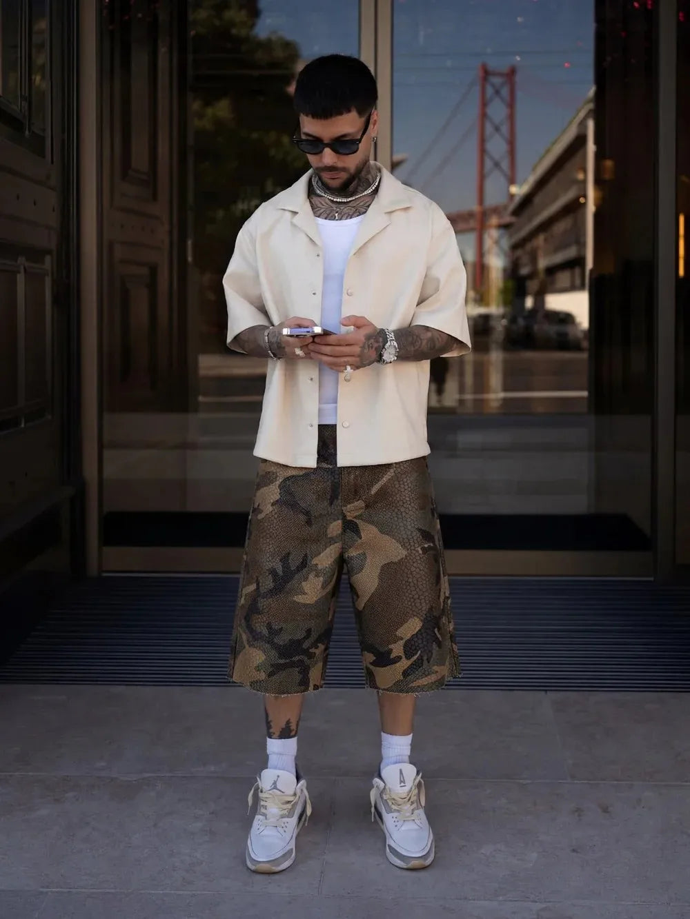 PYTHON CAMO EXCLUSIVE CLOUD Shorts