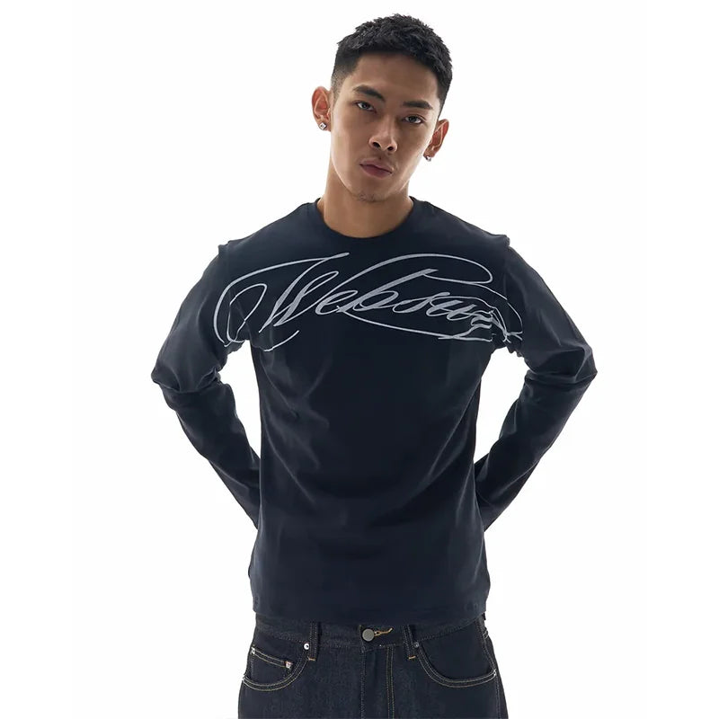 CROSSED SCRIPT CLOUD Long Sleeved
