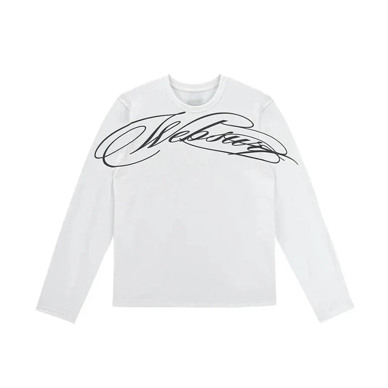 CROSSED SCRIPT CLOUD Long Sleeved