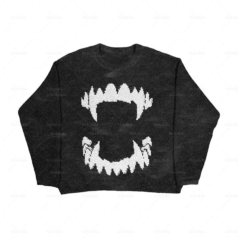 KNITTED BLACK CLOUD Pullover