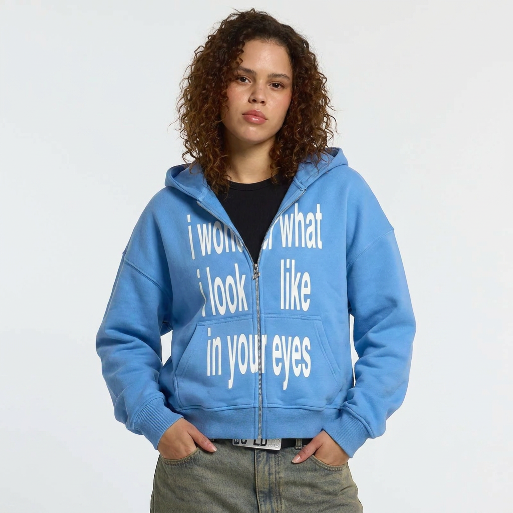 I WONDER WHAT CLOUD Zip up