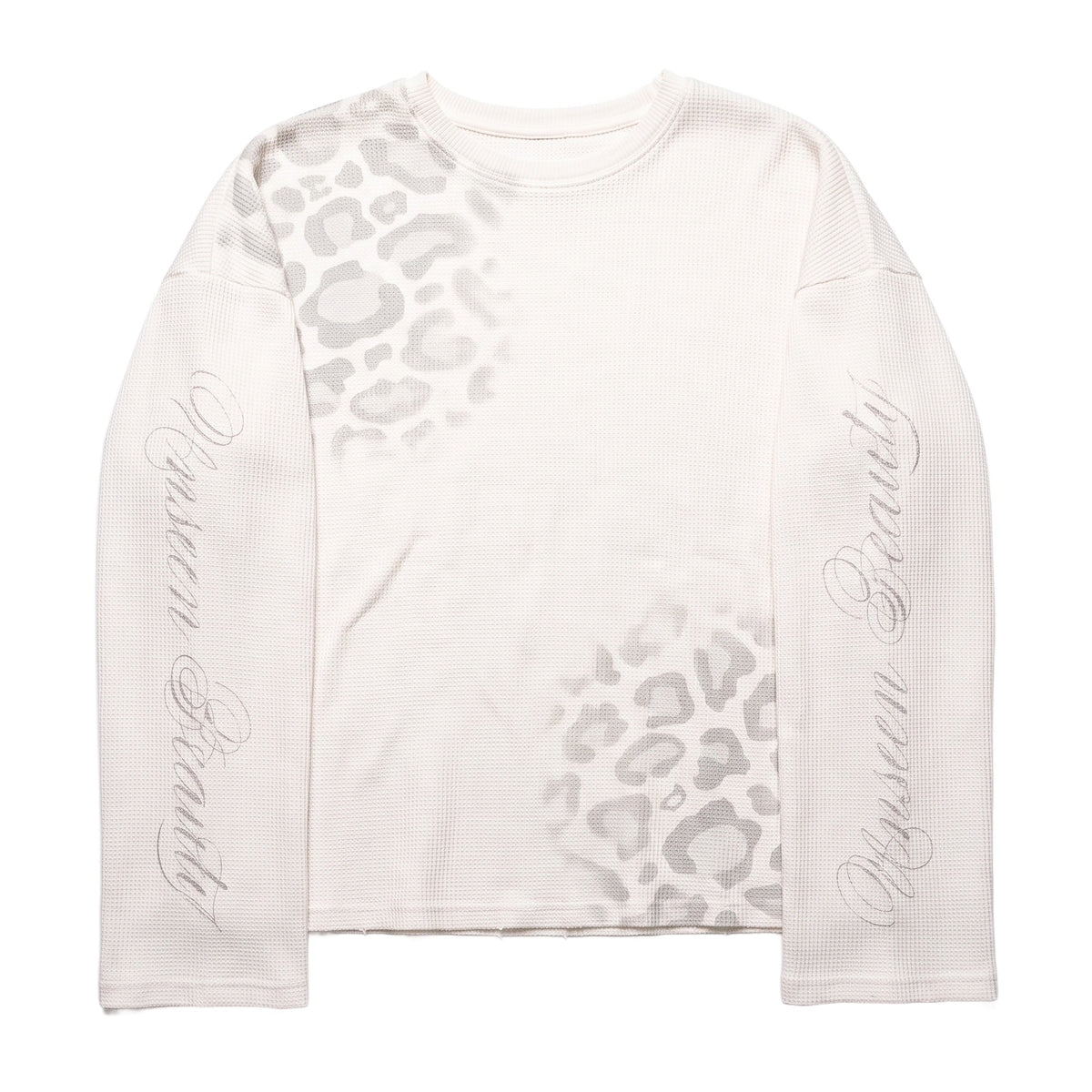 SPOT PRINT WAFFLE LONG SLEEVE