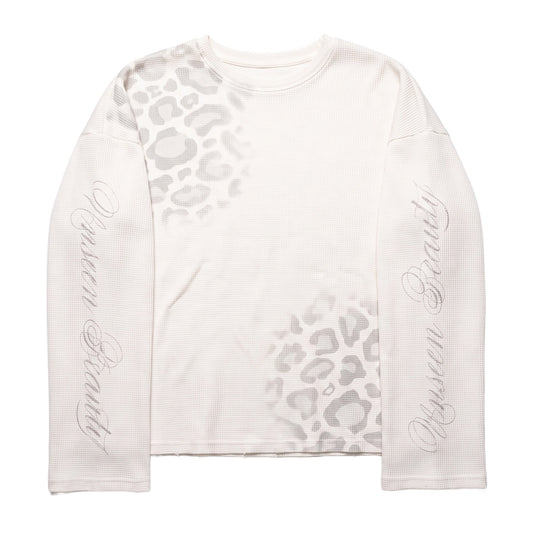 SPOT PRINT WAFFLE LONG SLEEVE