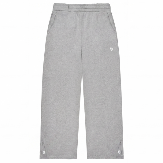 GREY WIDE LEG JOGGERS