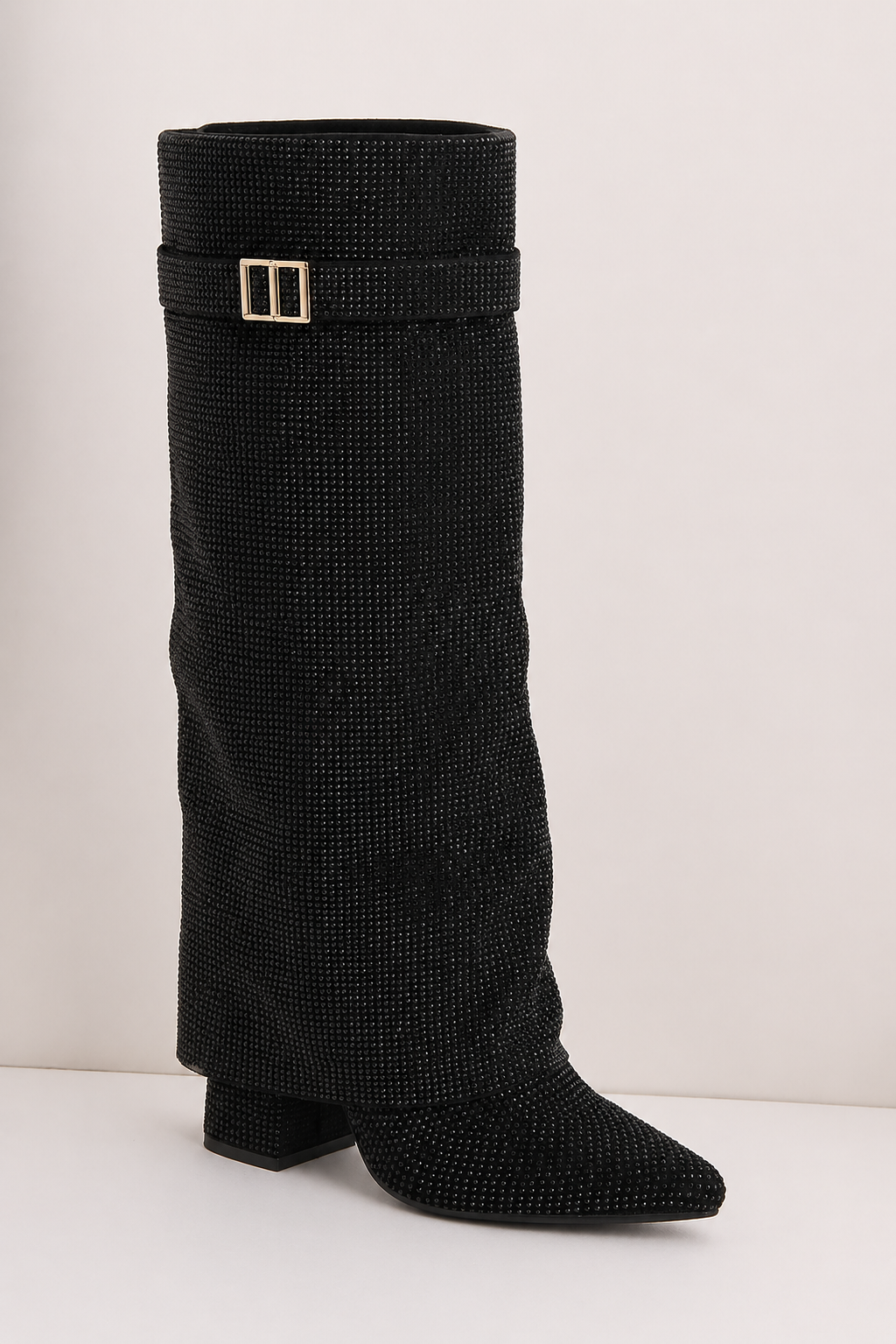 Diamanté Black Boots